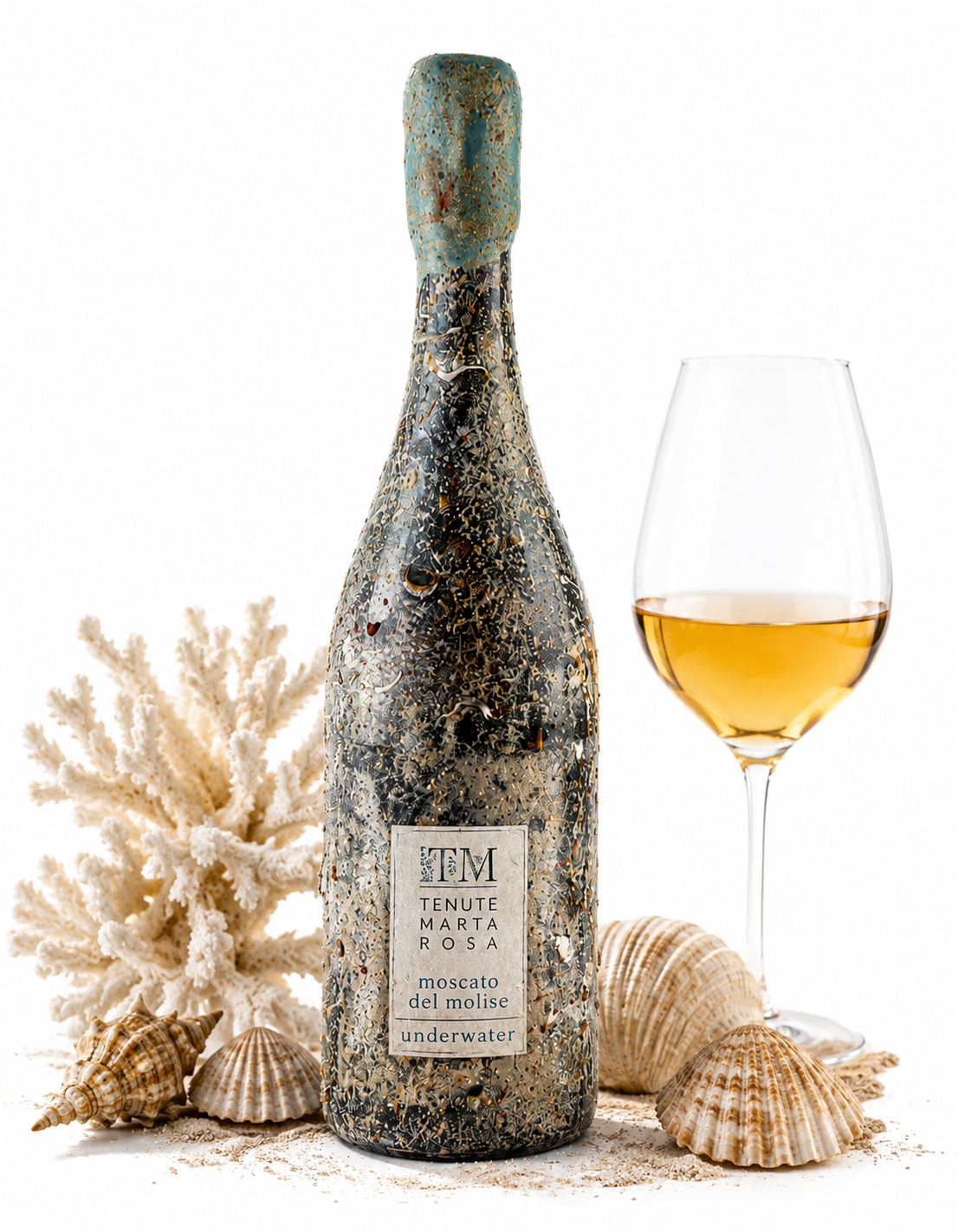 Moscato del Molise Underwater, sfondo bianco