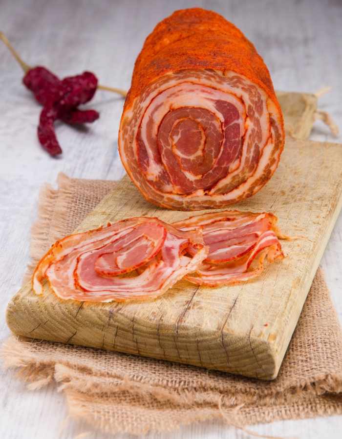 Pancetta arrotolata