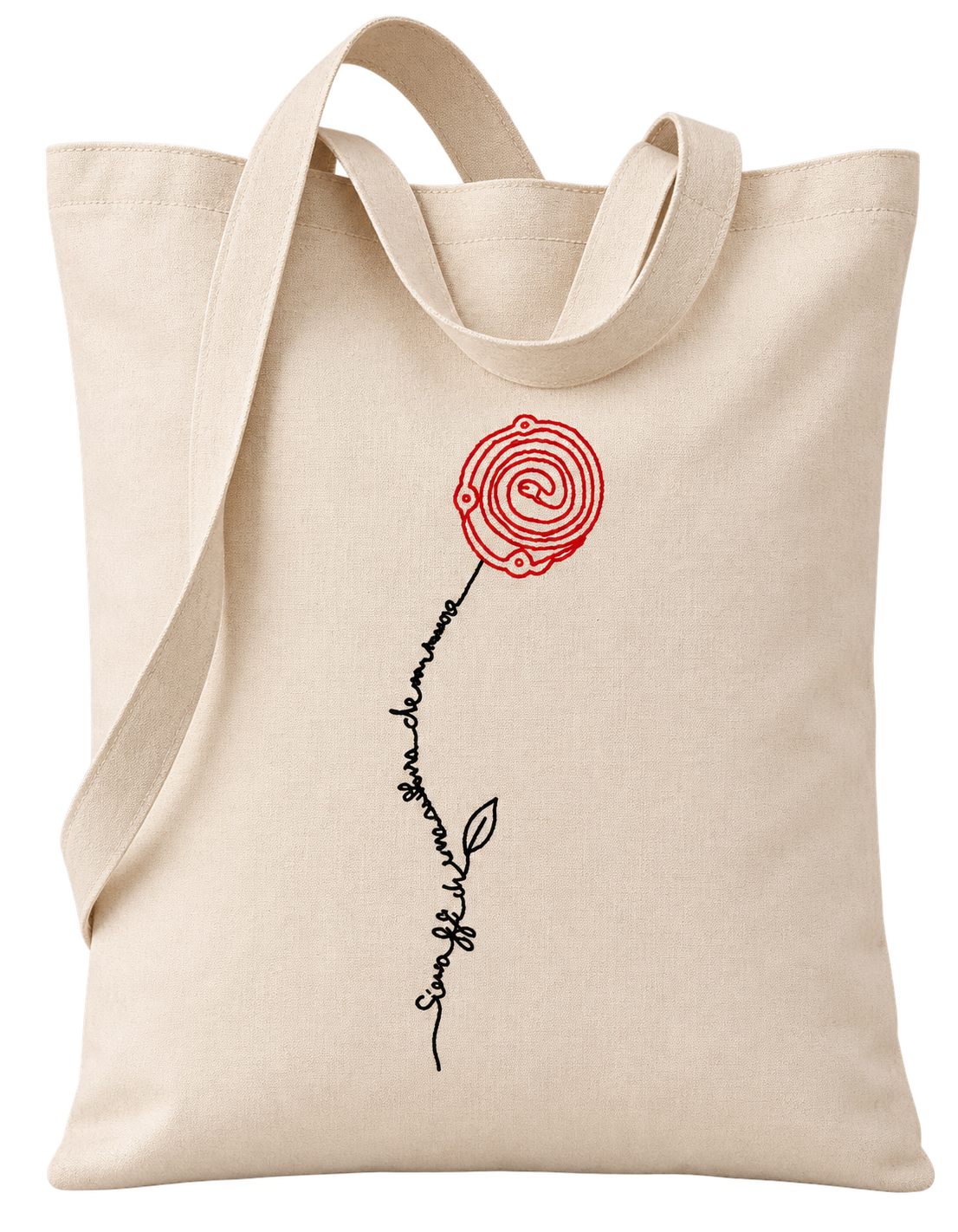 Tote bag con ricamo arbëresh